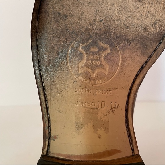 Allen Edmonds Byron 2034 Captoe Oxford Brown Shoes Men’s Size 9 - Picture 10 of 14